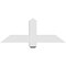 Ekena Millwork Eugene Architectural Grade PVC Gable Bracket, 36"W x 13 1/2"H x 4"D x 4"F, 9/12 Pitch GBP036X14X0404EUG00 - alternate 4